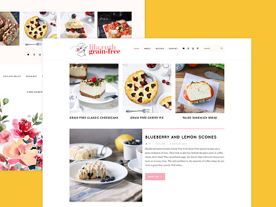 Grain Free Food Blog Design