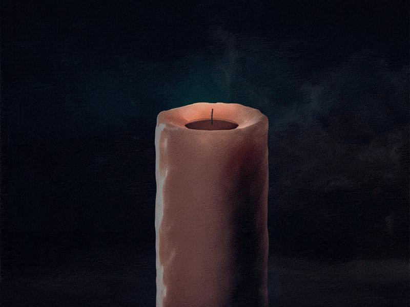 Good Friday Candle c4d candle cinema4d easter flame good friday holy week loop