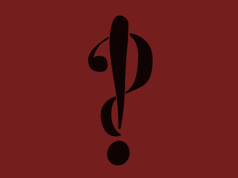 Interrobang ‽ ! exclamation interrobang letter punctuation question shapes type typography