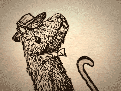 Old-Timey Llama Dance alpaca dance fancy fluffy grandpa hat llama old sketch timey дедушка лама