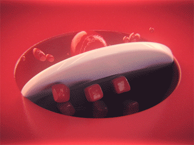 Moon Packages 3d animate every day c4d cinema4d circle flip gif jelly loop red spin stage