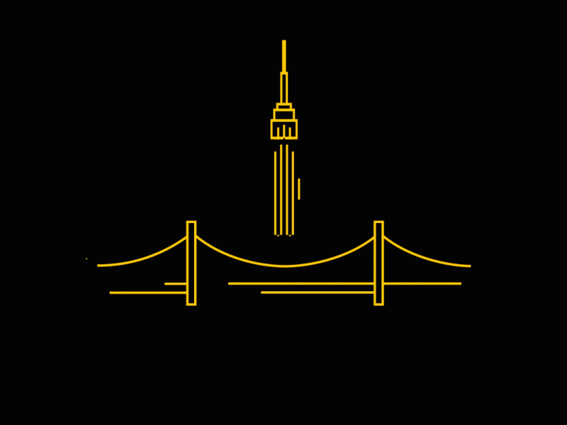 City Skyline Logo Animation logonimation