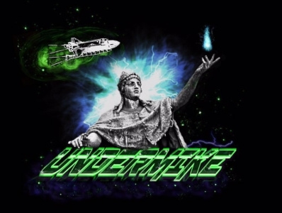 DJ logo "Undermike" design dj logo graphicdesign logo photoshop retro design space art techno music