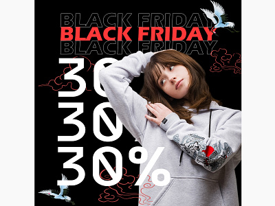 Advertising for Instagram post advertising design black friday sale