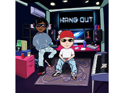 Cover Art "Hang Out" cover art cover design design graphicdesign illustration music art
