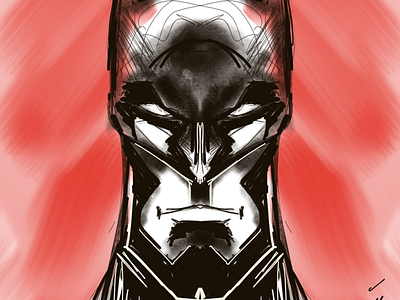 Batman illustrated batman dc comics sketching