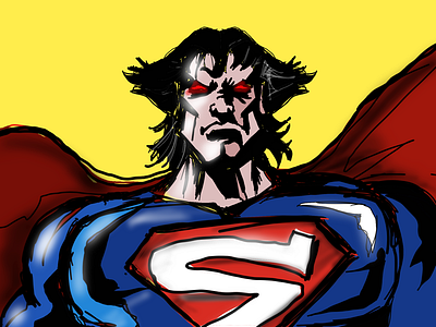 Evil superman dccomics evil illustration quicksketch superman
