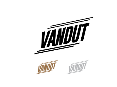 VANDUT Logo branding corporate identity design logo typographic vector