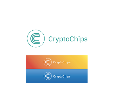 CryptoChips Logo Concept branding corporate identity design illustration logo typography vector