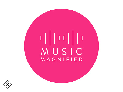 Music Magnified Logo branding color design logo logo design logos minimal