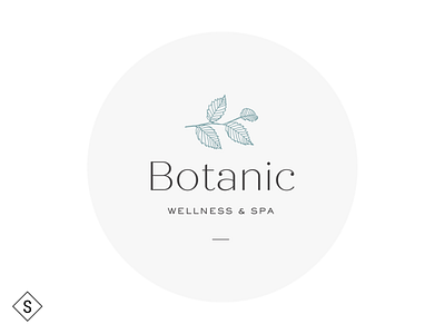Botanic Wellness & Spa Logo branding color design logo logo design logos minimal