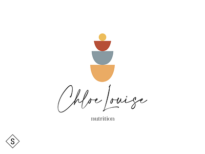 Chloe Louise Nutrition Logo branding color design illustration logo logo design logos minimal ui vector