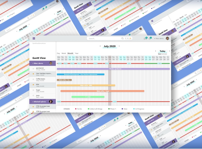 Gantt Chart Redesign by Himani on Dribbble