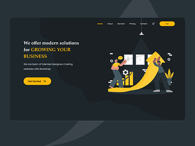 Business Growing System business business development business development tool develop grow grow business landing page tool ui