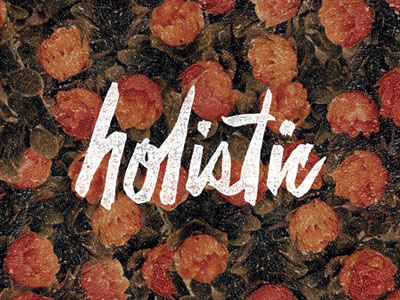 Holistic Board Flowers block print design distress holistic illustration lino mike perry skate shop skateboard skateboarding texture