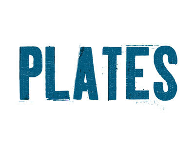 Plates design illustration lettering mike perry texture type typography