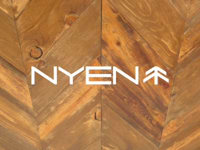 Nyen Logo furniture grain pine tree wood