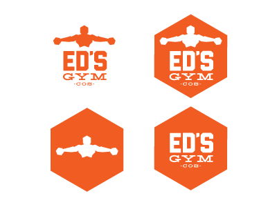Eds Gym identity gym identity man muscle weight lifting weights