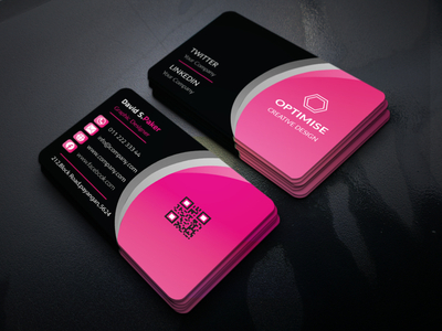 Modern Business Card by Nazmun Nahar on Dribbble