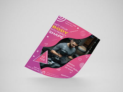 Fitness Flyer/Poster branding design design flyer design illustration poster design