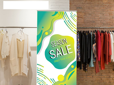 Season Sale Roll Up Banner by Nazmun Nahar on Dribbble