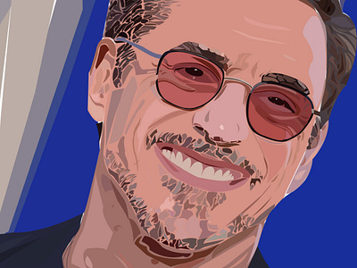 ROBERT DOWNY JR. vector illustration