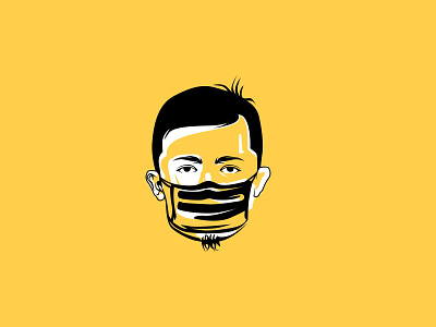 Face Masker for Support Corona Virus art branding design icon illustration illustrator logo minimal ui vector