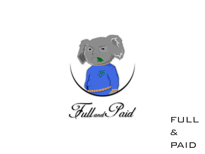 Full and Paid animal abstract animal logo finance app finance company full and paid mascotlogo