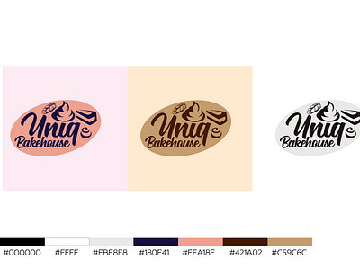 Uniq bakehouse logo branding clean colour company design flat icon identity branding identitydesign illustration logo typography vector
