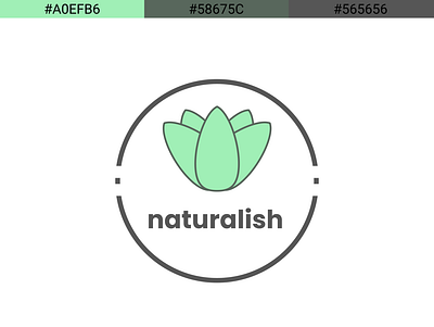 Logo Naturalish aloe branding design illustrator logo minimal natural nature