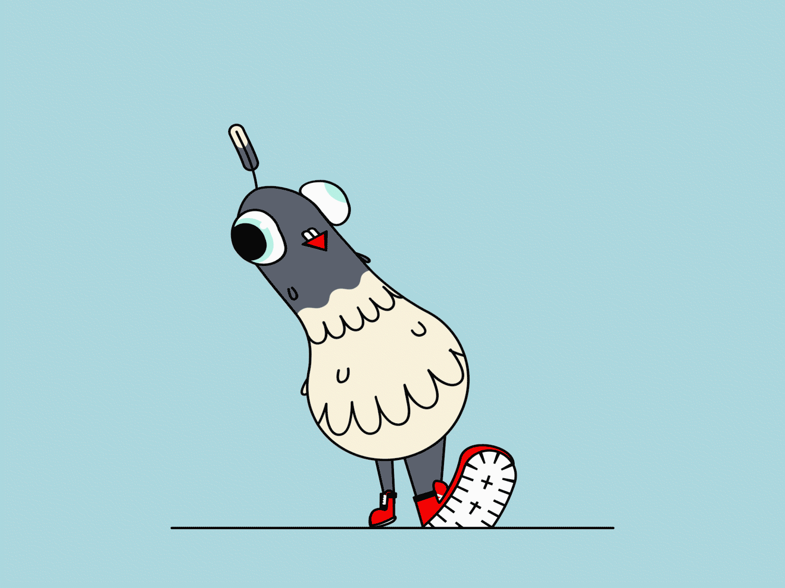 Walking Penguin aftereffect animal animation character animation illustrator