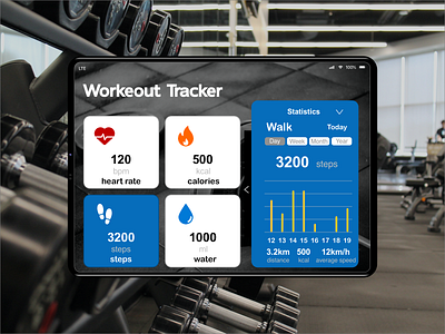 workout tracker(ipad) dailyui41