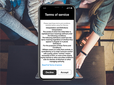 terms of service dailyui89