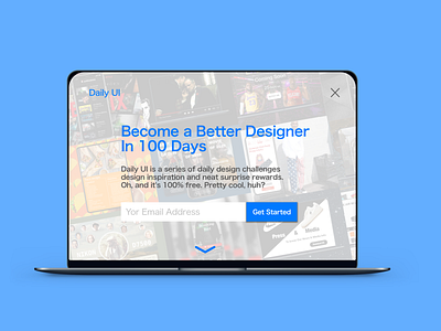 redesign daily ui landing page