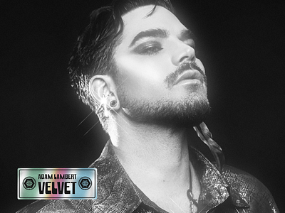 Adam Lambert - Velvet (Album Art - Version 1) adam lambert album art album artwork album cover music retro velvet