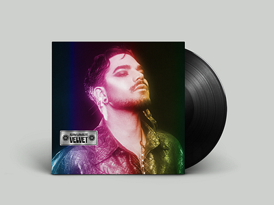 Adam Lambert - Velvet (Album Art - Version 2) adam lambert album art album artwork album cover cd cover music retro velvet vinyl
