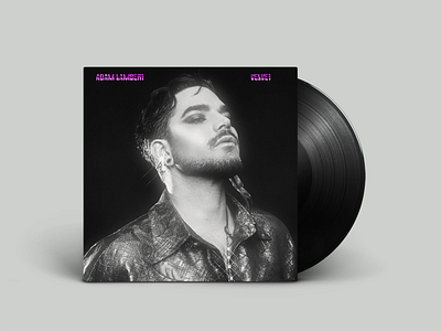 Adam Lambert - Velvet (Album Art - Version 3) adam lambert album art album artwork album cover cd cover music retro velvet vinyl