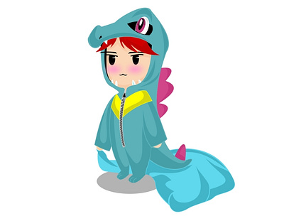 Chibi Totodile design diseño doodleart illustration ui ux vector vector illustration