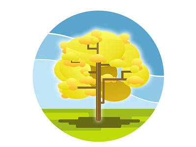 Araguaney Iconos de Venezuela araguaney design diseño illustration tree ui ux vector vector art vector illustration venezuela