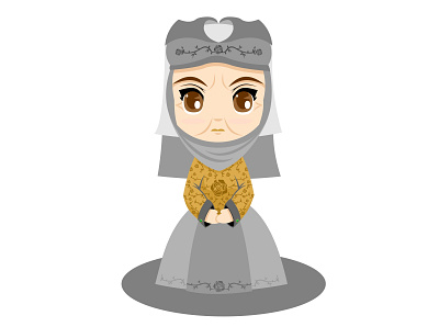 La Reina de las Espinas Lady Olenna branding casatyrell chibis design diseño gameofthrone illustration ladyolenna lareinadelasespinas logo typography ui ux vector vector illustration