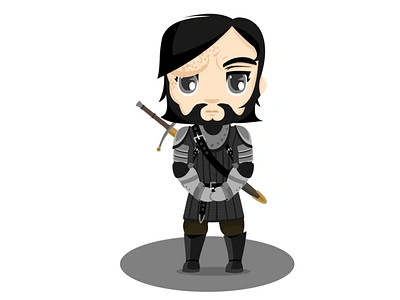 Sandor Clegane “El Perro” branding chibi design diseño elperro gameofthrones illustration logo sandorclegane typography ui ux vector vector illustration