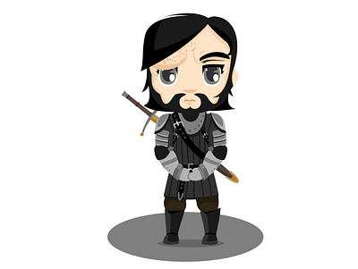 Sandor Clegane “El Perro” branding chibi design diseño elperro gameofthrones illustration logo sandorclegane typography ui ux vector vector illustration