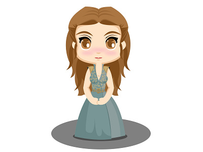 Margaery Tyrell casatyrell chibis design diseño gameofthrones graphic design illustration margaery ui ux vector vector illustration