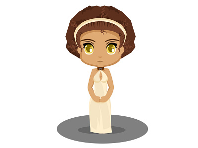 Missandei chibis design diseño esclavos gameofthrones illustration missandei ui ux vector vector illustration