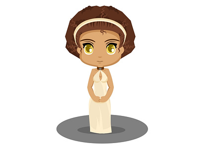 Missandei chibis design diseño esclavos gameofthrones illustration missandei ui ux vector vector illustration