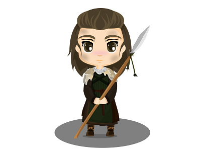 Osha chibis design diseño gameofthrones illustration invernalia muro osha salvajes stark ui ux vector vector illustration