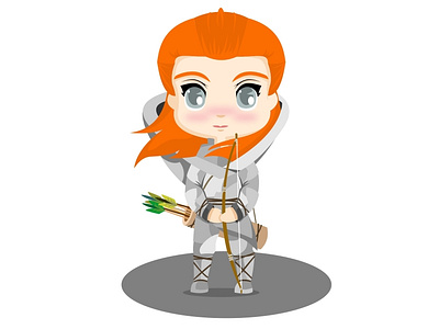 Ygritte chibis design gameofthrones illustration masalladelmuro salvajes ui ux vector vector illustration ygritte