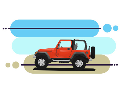 Transportes - Jeep car design diseño doodle illustration jeep rustic sketch transporting ui ux vector vector illustration
