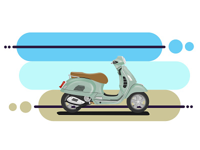 Transporte - Vespa design doodle illustration motocicle skecth transporting ui ux vector vector illustration vespa