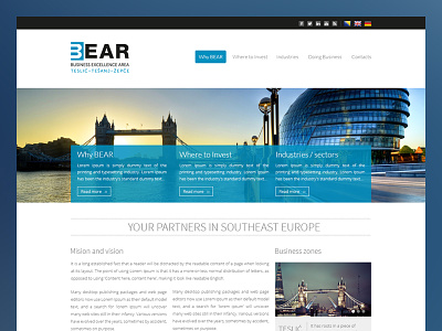 Corporate Website corporate website flat home page one page website